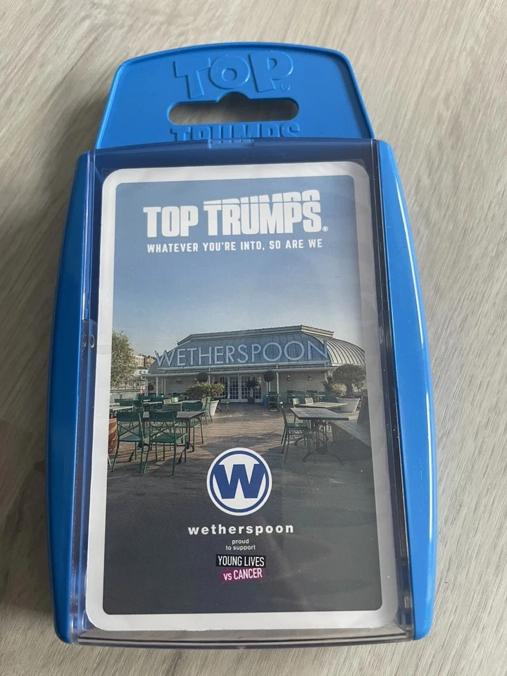 WINNING MOVES Wetherspoons Pub Top Trumps Sealed Pack – Collectible Card Game – BNIB - Limited