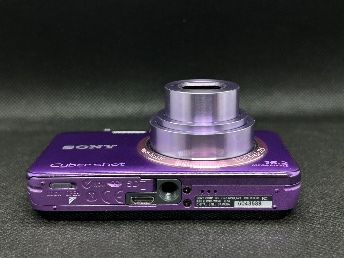 Sony Cyber-shot DSC-WX70 Purple 16.2MP Compact Digital Camera