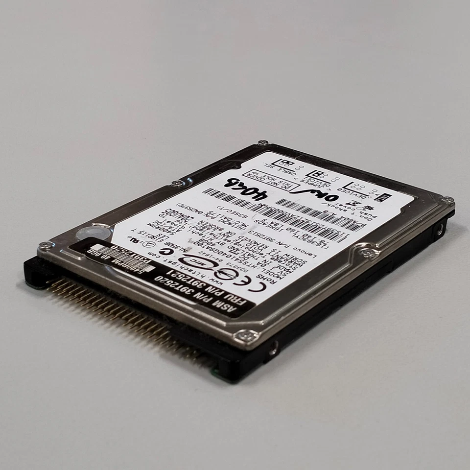 Hitachi Travelstar 40GB 2.5" 5400RPM IDE ATA-100 8MB HDD HTS541040G9AT00 0A25372 - Image 4 of 4