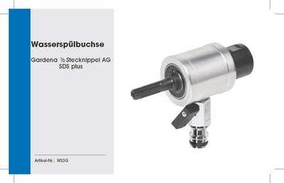 Wasserspülbuchse Gardena R 1/2'' Muffe x SDS Plus