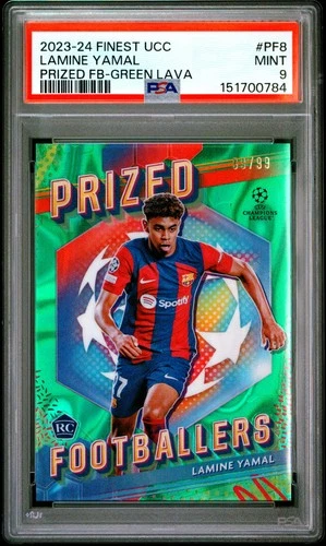 2023 Topps Finest Lamine Yamal Green