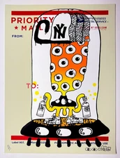 UFO 907 NYC Graffiti SOLD OUT Signed Screen Print "Label 907 Vol IV" PROOF COA