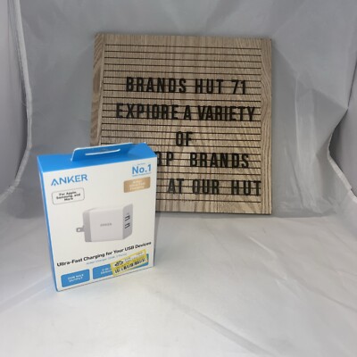 Anker 2-Port PowerPort 24W Wall Charger - White - New Sealed