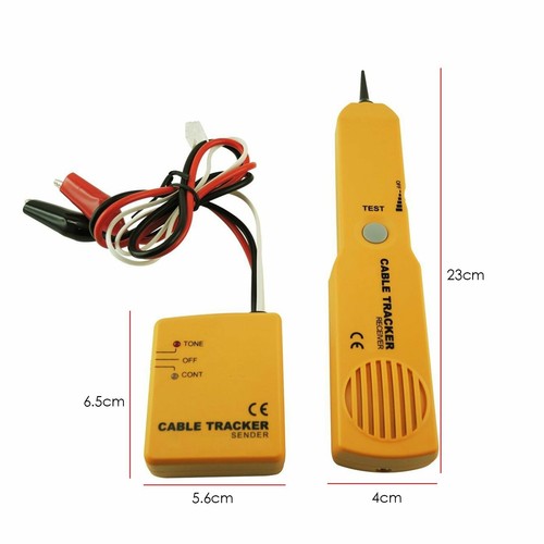 9.06" Portable Cable Wire Tracker Network RJ11 Phone Line Tracer Tester Kit Tone - Picture 2 of 10