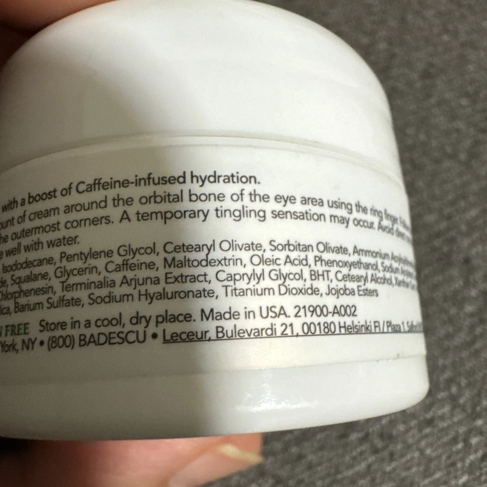 Mario Badescu Cafeína OJOS Crema Nueva Compañía Sellada Sin Caja 0.5 OZ Foto 4 de 4