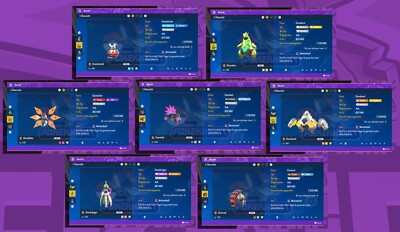 Paradoxe Pokemon Shiny/ non Shiny Item 6IV EV/AP Set Pokemon Karmesin & Purpur