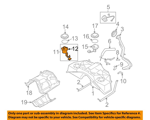 Infiniti Nissan OEM G37fuel Gauge Tank Float Level Sending Unit