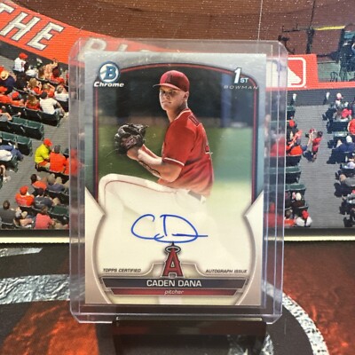 Caden Dana 2023 Bowman Chrome 1st AUTO AUTOGRAPH ROOKIE 1ST ANGELS 