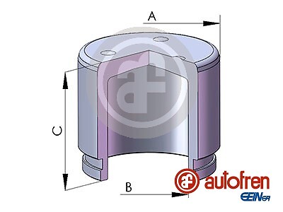 Autofren Seinsa D025818 Piston, Brake Caliper For Hyundai KIA-image