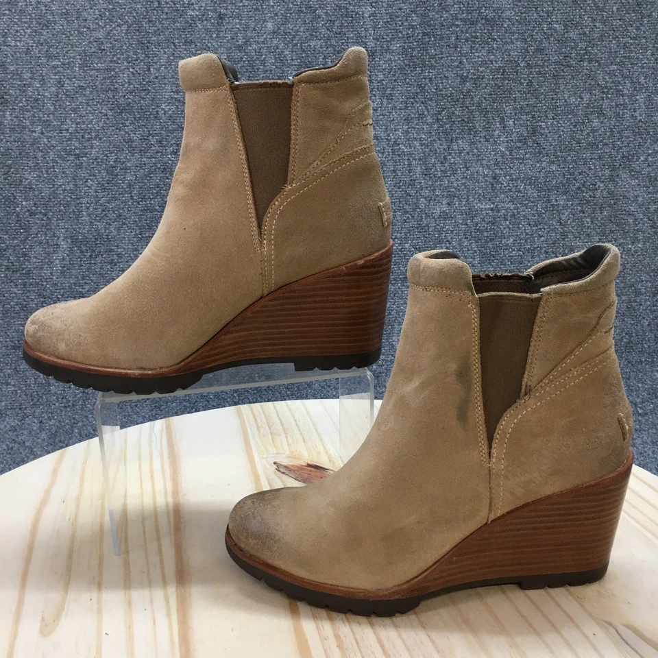 Botas Sorel para mujer 8,5 playa después de horas Chelsea marrón tirar al tobillo NL2567-214 Foto 2 de 4
