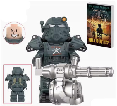 Fallout T-60 Power Armor Minutemen Skin Figur mit Raider Road Fliese