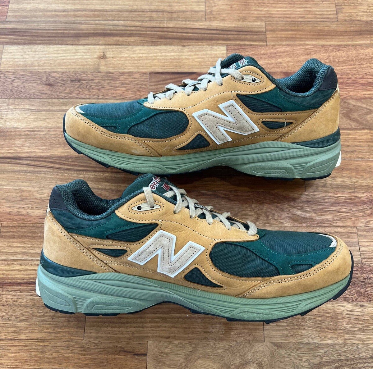 New Balance Teddy Santis x 990v3 Made in USA Tan Green Size New Balance Teddy Santis x 990v3 Made in USA Tan Green Size