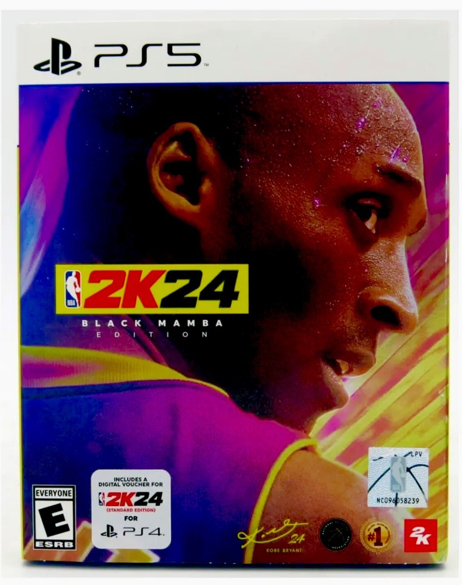 NBA 2K24 Black Mamba Edition PS5 PlayStation 5 Kobe Bryant Lakers