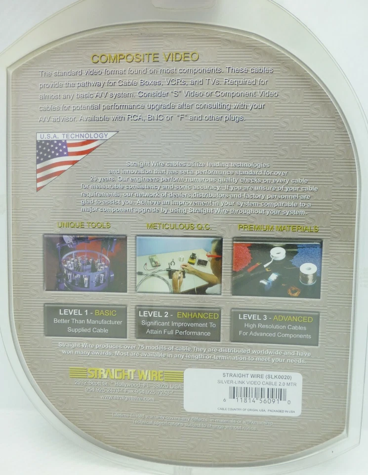 Straightwire Silver-Link RCA Composite video/Coaxial Digital Audio 2 Meter - Image 3 of 3