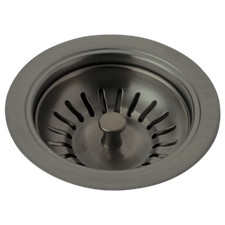 Delta Kitchen Sink Flange and Strainer Black Stainless-Certified Refurbished