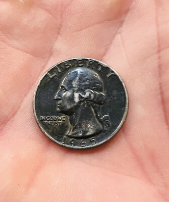 1965 Quarter No Mint Mark Black Beauty Improperly Annealed