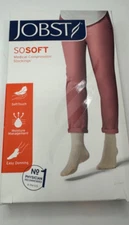 NEW Jobst So Soft 20-30 mmHg Compression Stockings Size M  Knee CT Sand