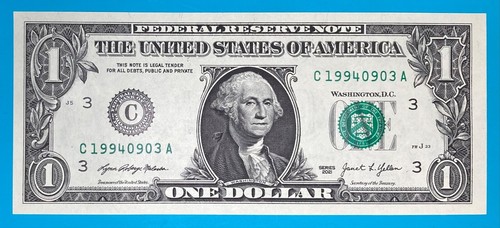 1994 September 3 : C 19940903 A BIRTHDAY Note $1 One Dollar Bill *UNC* - Picture 2 of 3