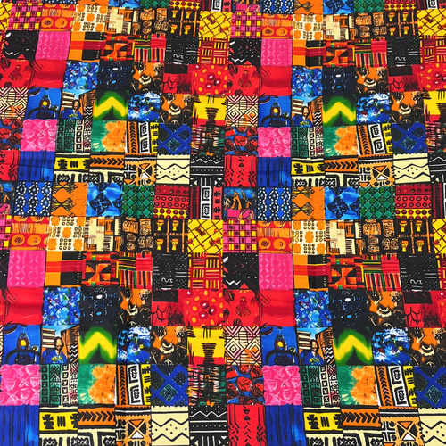 Tela africana estampado étnico mujeres Ankara yardas 100 % algodón material de costura - Imagen 27 de 73