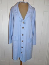 CMC COLOR ME COTTON $129 Lavender Blue Cotton l/s Duster Jacket S runs big - NWT