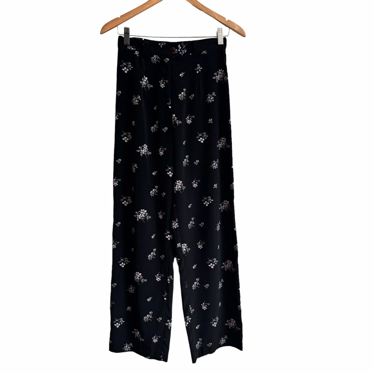 Pull&Bear - Gonna lunga a vita alta blu a fiori in coordinato
