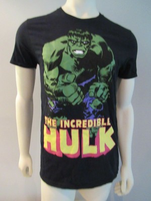 The Incredible Hulk Marvel Mens T Shirt Black M | eBay