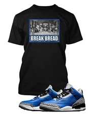 Break Bread Compatible with J3 Royal Sneaker Tee to Match Big Tall Small T