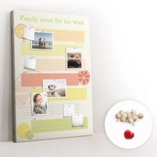 Tableau d'affichage Tableau en liège Punaises 80x120 - Planificateur de menus