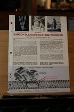 Brochure Samson Cordage Works Boston MA 1975 Marine Boating Vintage braid lines