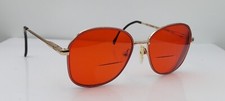 Vintage Berdel Florence Pink Gold Oval Sunglasses FRAMES ONLY Italy