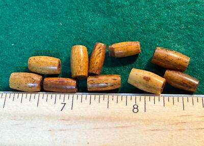 #ad 10 OLD 0.5quot; 1 2quot; Bone Hair Pipe Sioux Indian Beads Breastplate Fur Trade 1700s $12.98