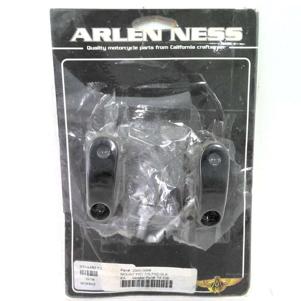 Soportes de señal de giro delanteros Arlen Ness personalizados Harley 49 mm FXD Dyna 2040-0998 12-736 Foto 2 de 3