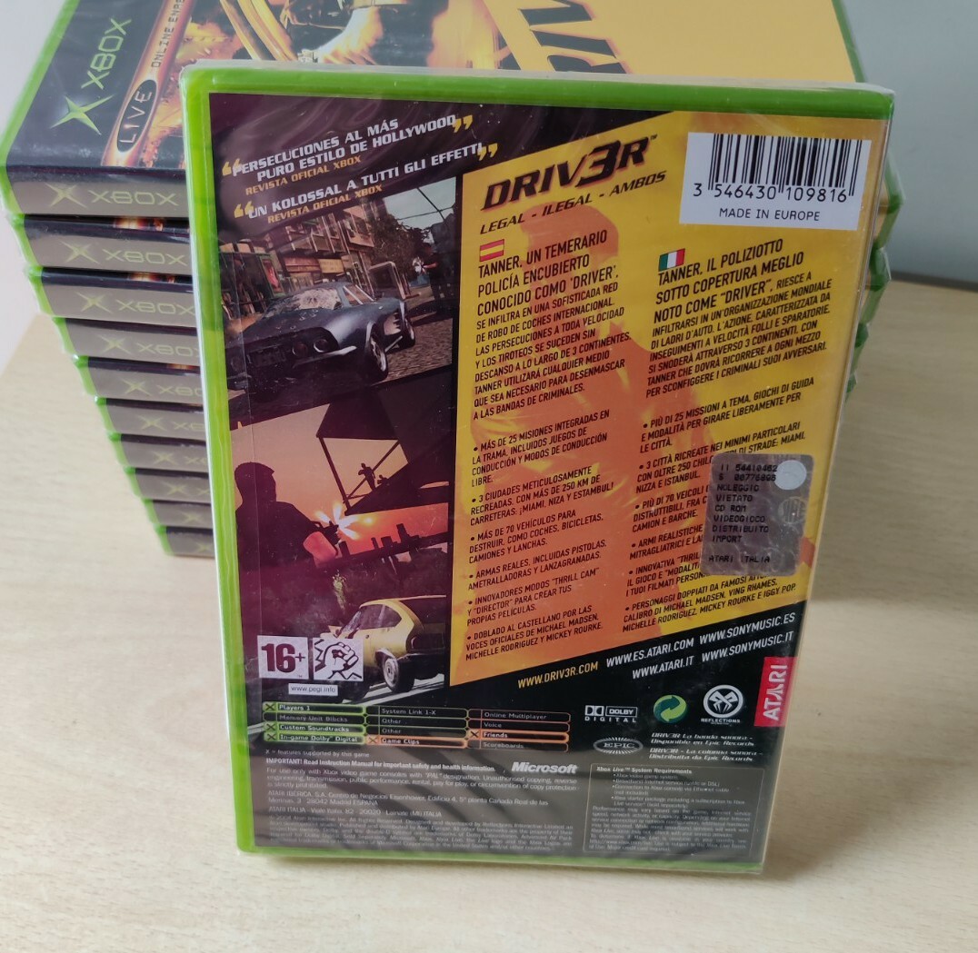 DRIVER 3 XBOX VERSIONE ITALIANA NUOVO SIGILLATO PAL EU SEALED eBay