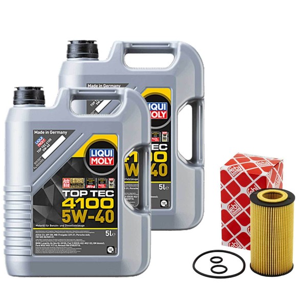 MotoröL Set Top Tec 4100 5W-40 10 Liter + ÖLfilter FüR Mercedes Sprinter 4,6-T-image