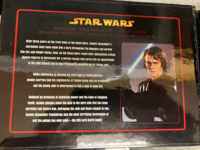 Star Wars Master Replicas Anakin Skywalker .45 GOLD Lightsaber
