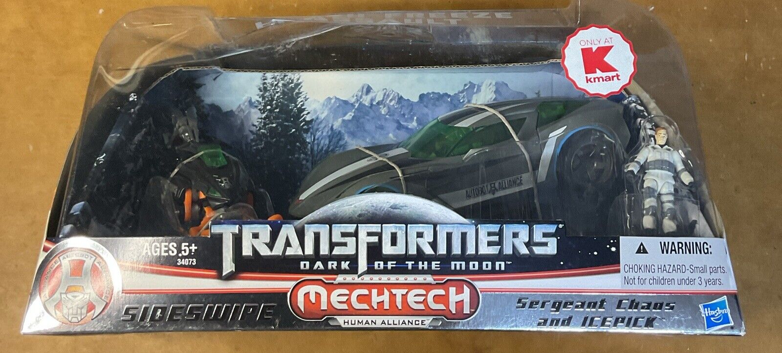 Transformers Dark Of The Moon Human Alliance SIDESWIPE & Sgt CHAOS ICEPICK Kmart