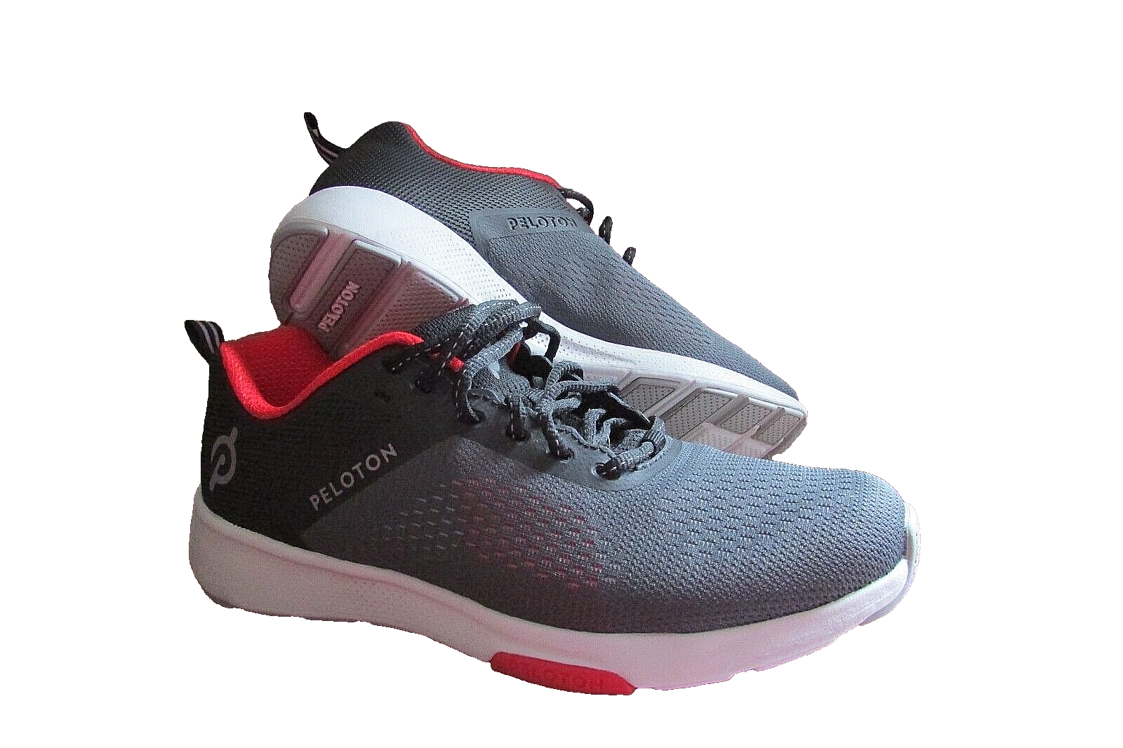 Peloton Lace Up black/red comfort Athletic Running cycling Shoe Size: 8-NWOB