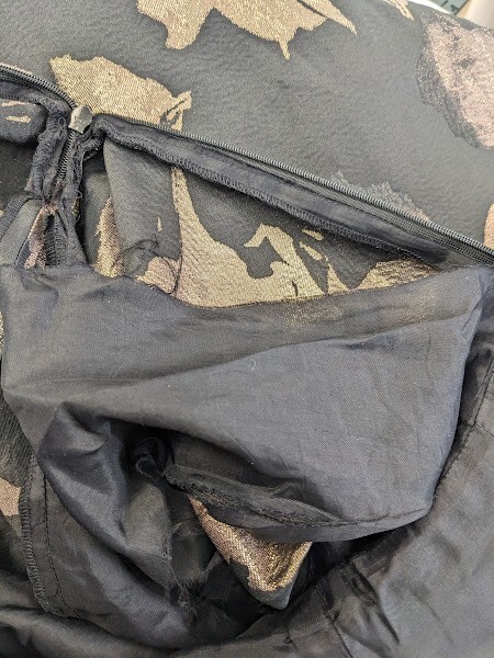 Shoshanna Size Jacquard Coraline High Low Dress Black Gold