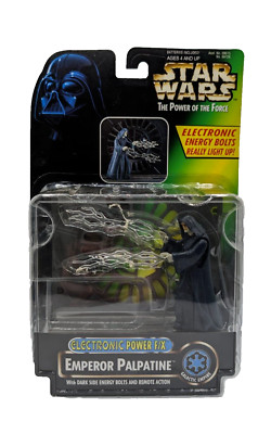 Star Wars The Power of Force Emporer Palpatine Eletronic Bolts Kenner Japanisch