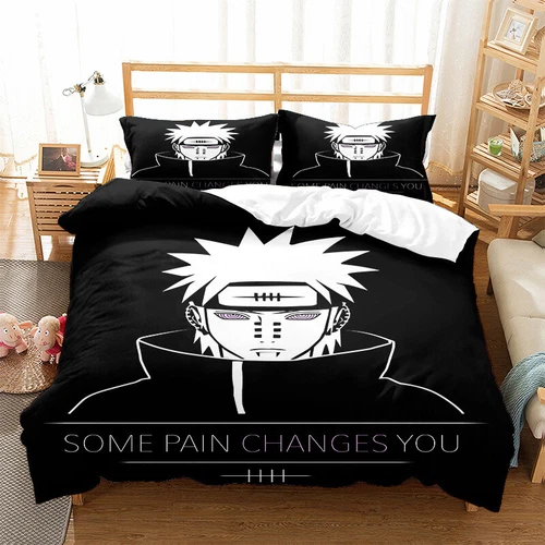 Naruto Bettwäsche Set Uchiha Itachi Deckenbezug Kissenbezug Junge Schlafzimmer - Bild 2 von 18