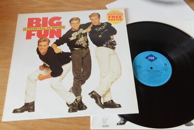 Big Fun  A Pocketful Of Dreams LP Jive  FUN 1 limited mit Poster