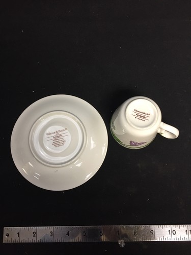 Villeroy & Boch Amapola Flat Cup & Saucer Vitro Teacup Set For Tea/Coffee 2 3/4" - Picture 7 of 9