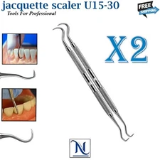 X2 JACQUETTE SCALER U15-30 DENTAL HAND INSTRUMENTS PRO DENTIST PICK TOOLS