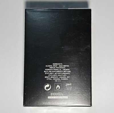 Scuderia Ferrari Black Eau De Toilette 4.2 floz 125 ml | eBay