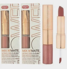 Lot of 2 Flower Beauty Mix N’ Matte Lip Duo Full Coverage Matte LD4 BRONZE ENVY