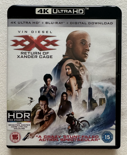 'XXX RETURN OF ZANDER CAGE' 4K ULTRA HD BLU-RAY & STANDARD BLU-RAY SLIP COVER - Picture 4 of 6