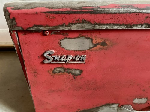 Large Unrestored Vintage Snap-On Tool Box Chest Red - Local Pick Up Only - Picture 3 of 7