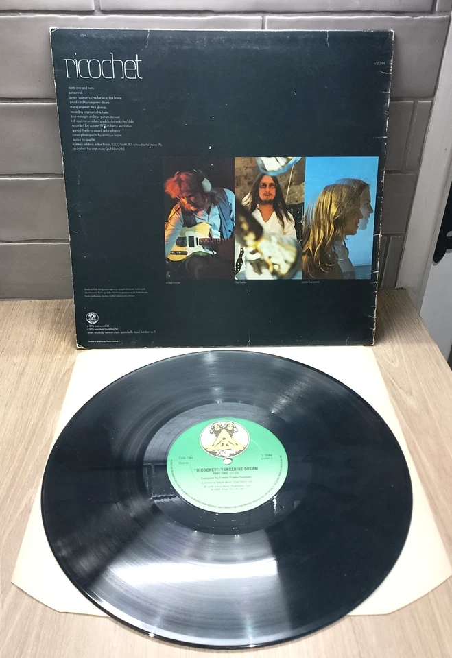 Vinyl 12" Tangerine Dream - Ricochet (parts 1 & 2) 1975 NM/VG Electronic rock - Image 2 of 4