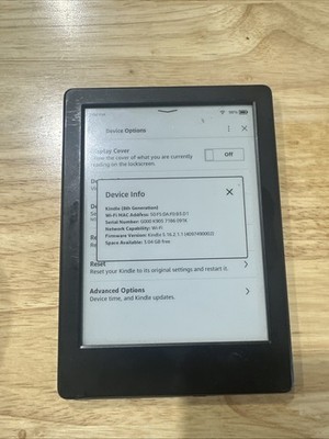 Amazon Kindle (8th Gen.) Reader, E-Book, 4GB, Wi-Fi - Black
