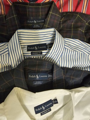 Lot Of 10 Ralph Lauren Polo Dress Shirts XXL Blake/Custom/Classic Fit Various